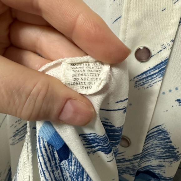 Vintage H Bar C Men’s Western Permanent Press Long Tail Shirt - Picture 10 of 12